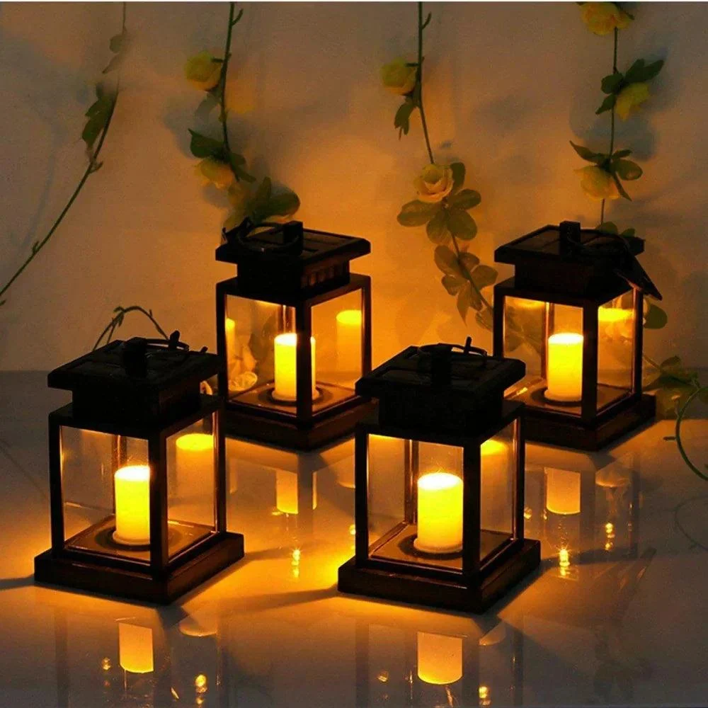 2pcs 4pcs Solar Candle Lantern Ip44 Waterproof Hanging Retro Led Candle Light Outdoor With Hook And F37256aa F628 4f86 873d 4682f07fa879