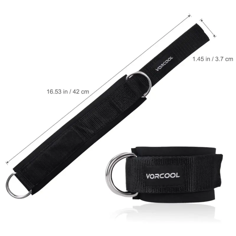 2pcs Sport Ankle Straps Padded D ring Ankle Cuffs for Gym Workouts Cable Machines Leg Exercises 4965fac2 eac3 49f3 bc01 2d8b2e8a3db9