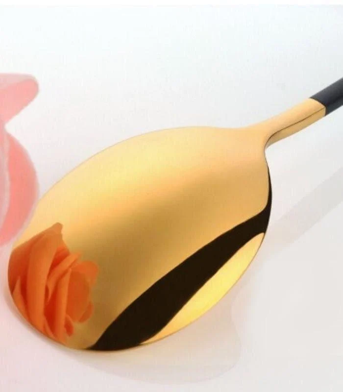 2pcs/set Japanase Chopsticks and Spoon Set Stainless Steel Tableware -  - #tag1#