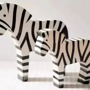 2pcs Creative Retro Zebra Room Decorations - 