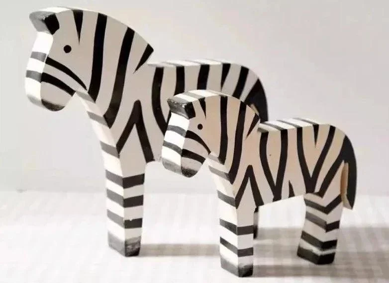 2pcs Creative Retro Zebra Room Decorations -