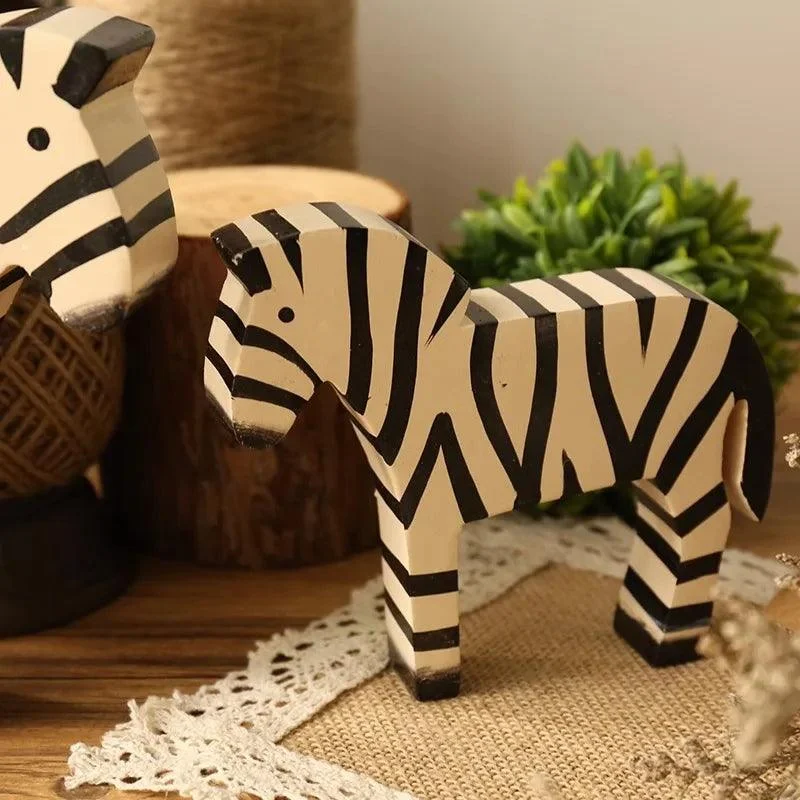 2pcs Creative Retro Zebra Room Decorations -