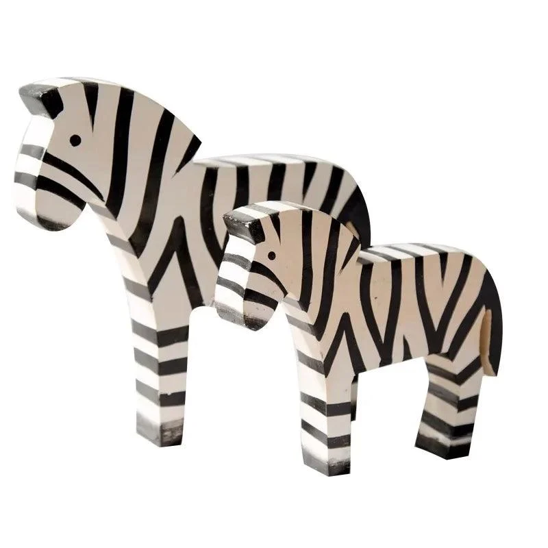 2pcs Creative Retro Zebra Room Decorations -