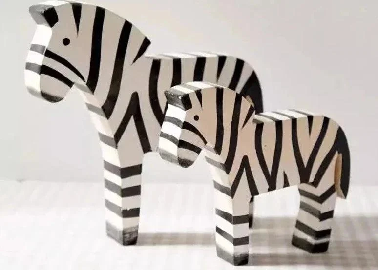 2pcs Creative Retro Zebra Room Decorations -