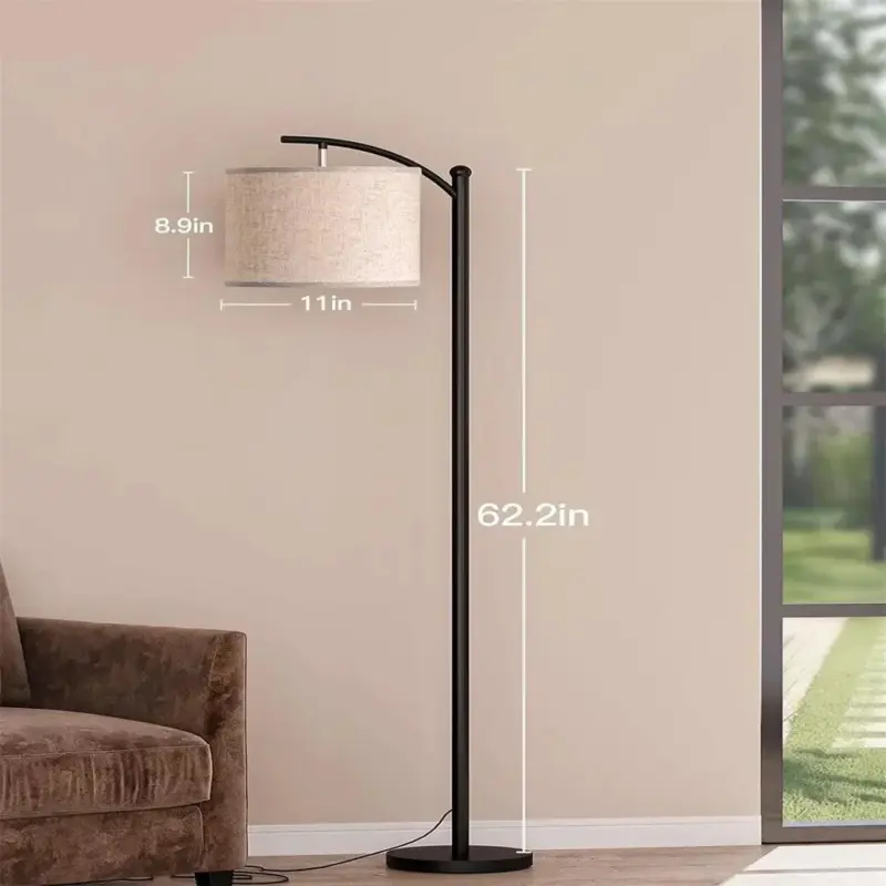 3 Color Temperature Floor Lamp Vertical Lamp Linen Lampshade Bedroom Floor Light Standing Lamp With Beige.jpg 513636d4 2f30 4304 bb03 39e73dc2bf9a