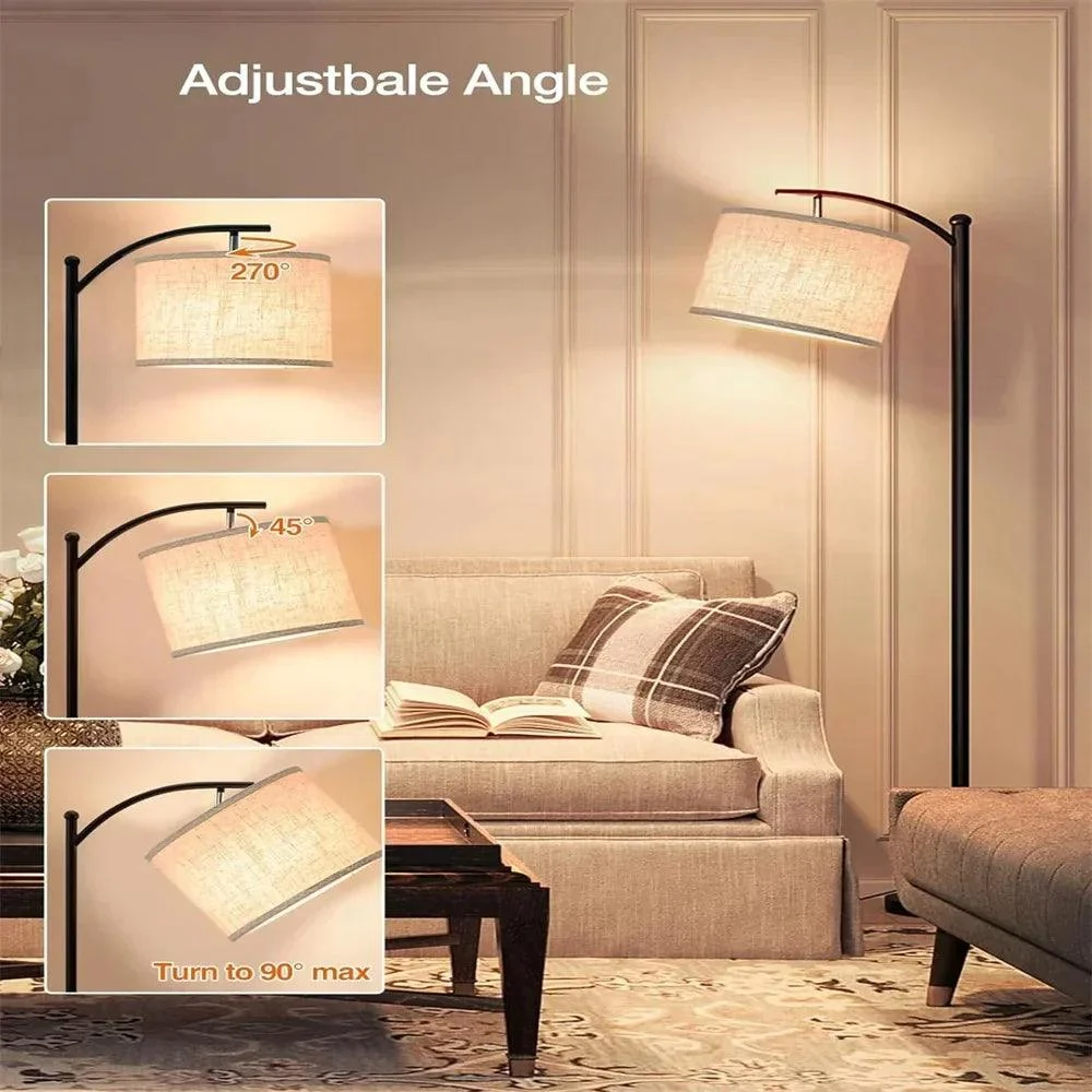 3 Color Temperature Floor Lamp Vertical Lamp Linen Lampshade Bedroom Floor Light Standing Lamp With Beige.jpg 866f7844 Ae11 4b8a A029 726252a8717b