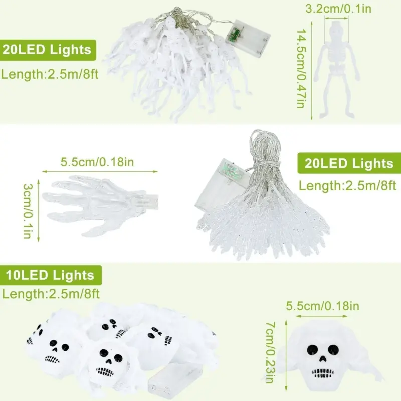 3 Pack Halloween String Light Decorations tag1