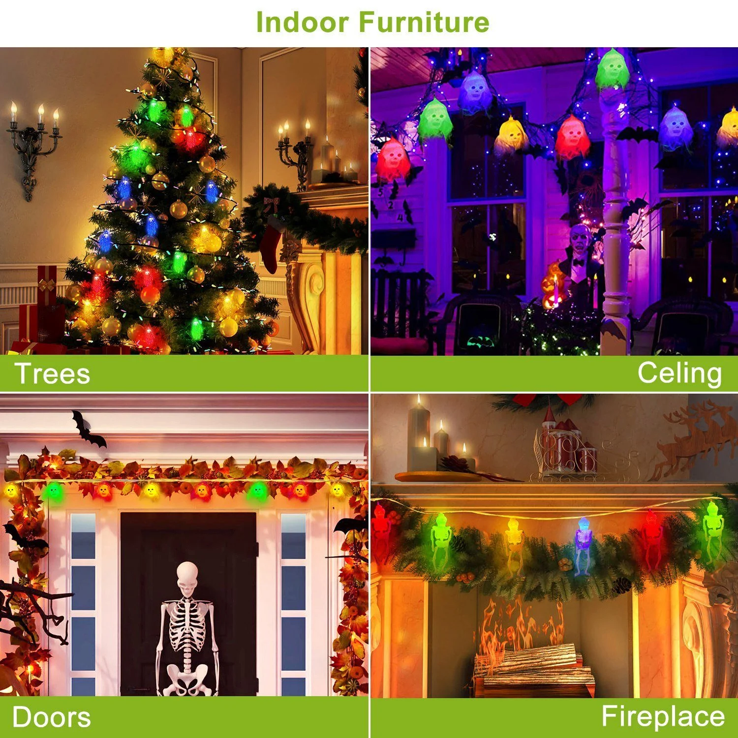 3-Pack: Halloween String Light Decorations -  - #tag1#