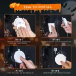 3 Pack Halloween Window Light with Suction Cup Hanging Holes tag1