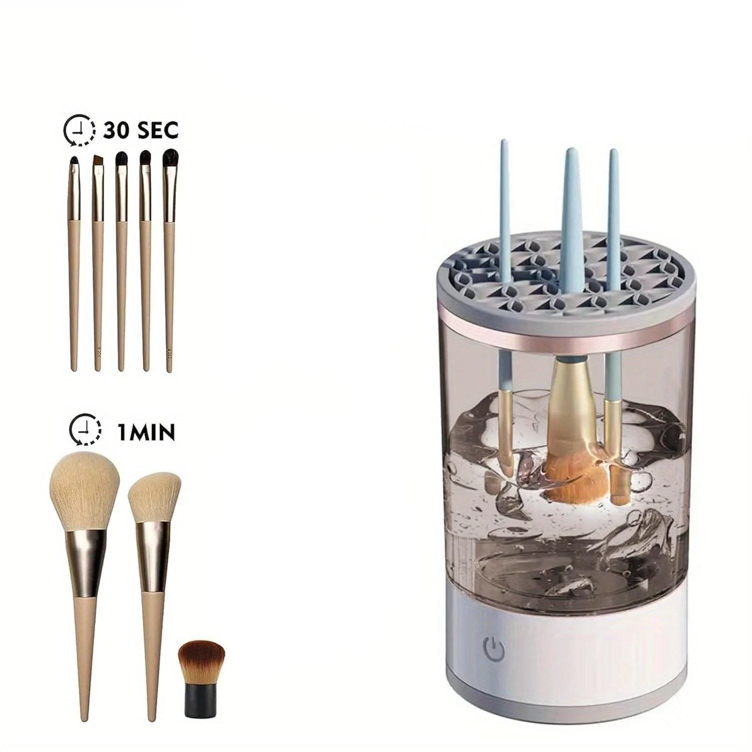 3-in-1 Automatic Makeup Brush Cleaning And Drying Stand -  - #tag1#
