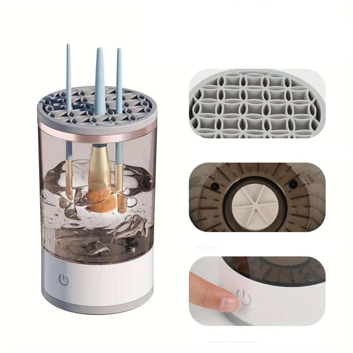 3-in-1 Automatic Makeup Brush Cleaning And Drying Stand -  - #tag1#