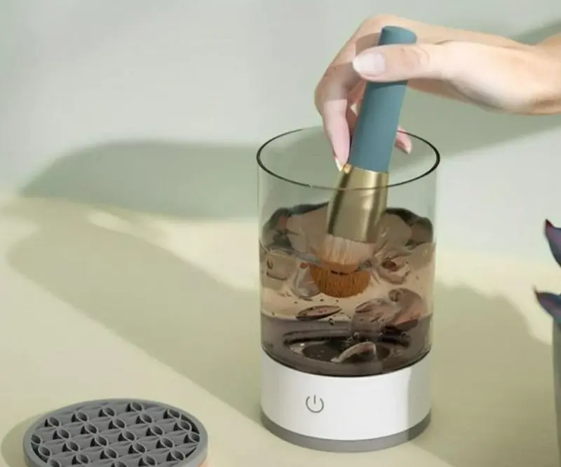 3 in 1 Automatic Makeup Brush Cleaning And Drying Stand tag1