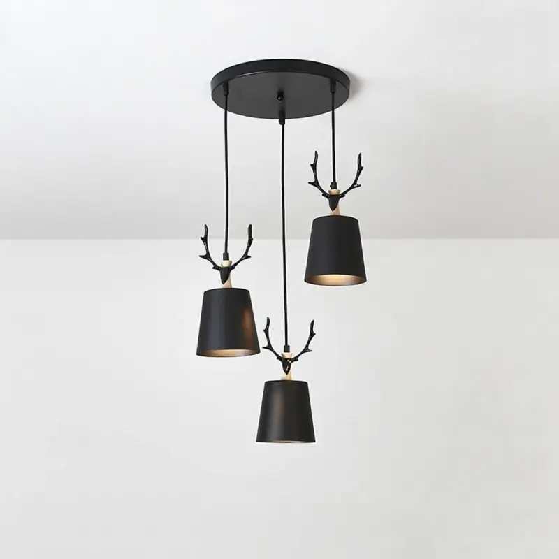 3 light Antler Design LED Classic Chandelier Pendant Light Hanging Lamp tag1