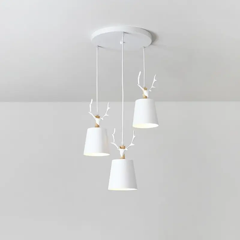 3 light Antler Design LED Classic Chandelier Pendant Light Hanging Lamp tag1