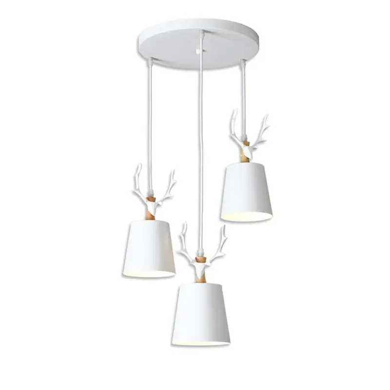 3 light Antler Design LED Classic Chandelier Pendant Light Hanging Lamp tag1