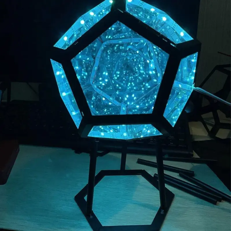 3 main christmas decor night lights creative cool infinite dodecahedron creative cool color art lights dream star lights birthday gifts