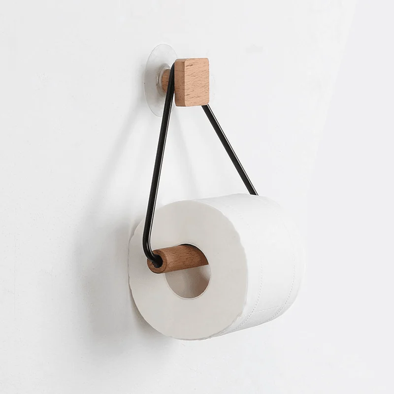 3 Main Toilet Paper Holder Bathroom Wooden Roll Holder Contact Paper Holder Household Storage Rack Toilet Accessories