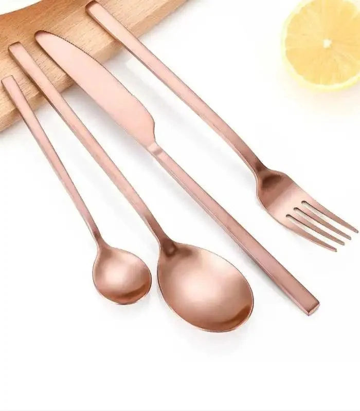 30 Pcs Cutlery Set Boston Contemporary 18/10 Matt Stainless Steel Set for 6 -  - #tag1#