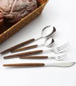30_Pcs_Cutlery_Set_Dinnerware_304_Stainless_Steel_Wooden_Handle_-_-_tag1_-4117814 30 Pcs Cutlery Set Dinnerware 304 Stainless Steel Wooden Handle tag1