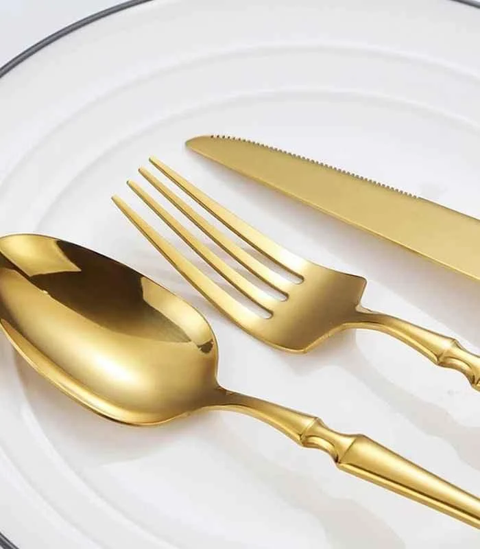 30 Pcs Cutlery Set Stainless Steel Mirror Polished Set for 6 -  - #tag1#
