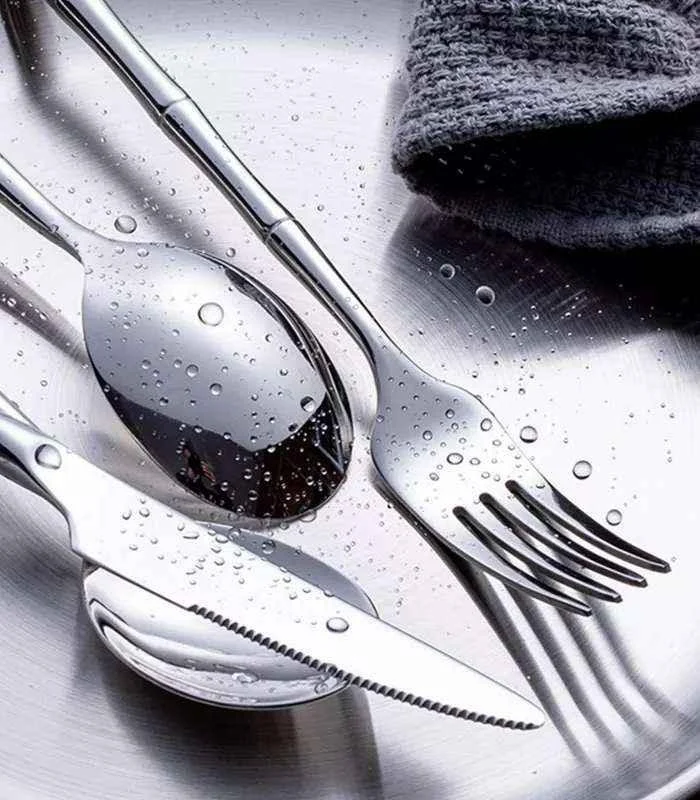 30 Pcs Stainless Steel Cutlery Set for 6 Bamboo Handle Style -  - #tag1#