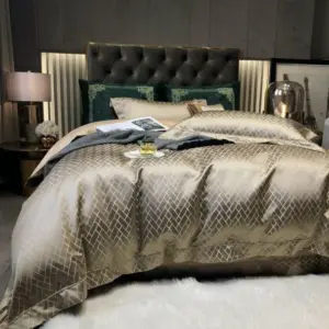 Homeko Gold Cotton Satin Bedding Set