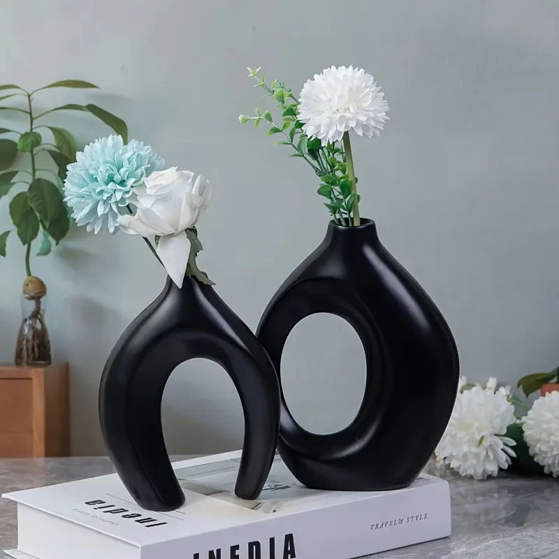 1pc Resin Vase Suitable For Home, Parties, And Floral Restaurant Decorations