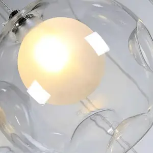 Homeko-heads Glass Globe Cluster Stairway Light Pendant Light
