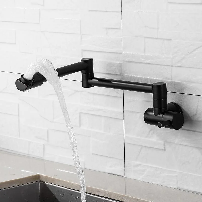 360 Degree Rotating Black Wall Mounted Faucet -  - #tag1#