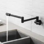 360 Degree Rotating Black Wall Mounted Faucet tag1