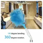 360 Rotatable Electric Spin Duster Motorized Dust Wand with 2 Brushes tag1