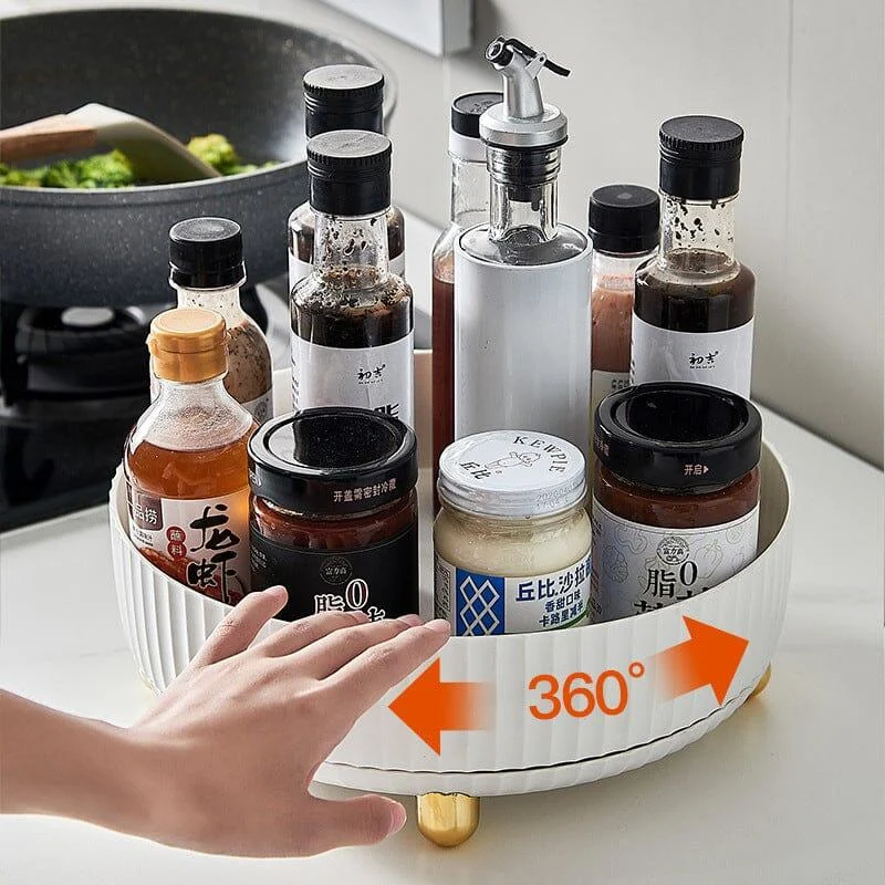 360° Rotatable Storage Tray, Spice Rack -  - #tag1#