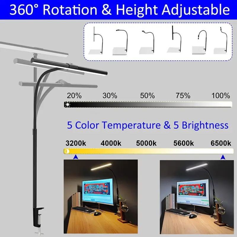360 Rotation desk lights tag1