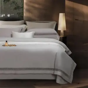 Homeko Silver Egyptian Cotton Bedding Set