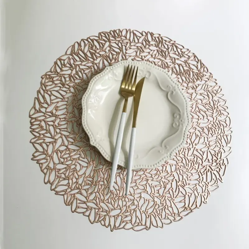 38 38cm Placemat Kitchen Table Mat Christmas Simulation PVC Table Mat Decor Table Decoration Accessories Mats 40e80633 3189 44aa b55a cf67374c299e