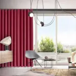39BurgundyRedgrommetdrape