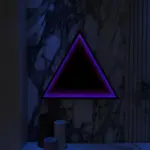 3D Triangle Infinity Spiegel Licht Wandleuchte LED RGB Musiksteuerung xlumina16