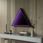 3D Triangle Infinity Spiegel Licht Wandleuchte LED RGB Musiksteuerung xlumina21