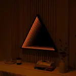 3D Triangle Infinity Spiegel Licht Wandleuchte LED RGB Musiksteuerung xlumina8