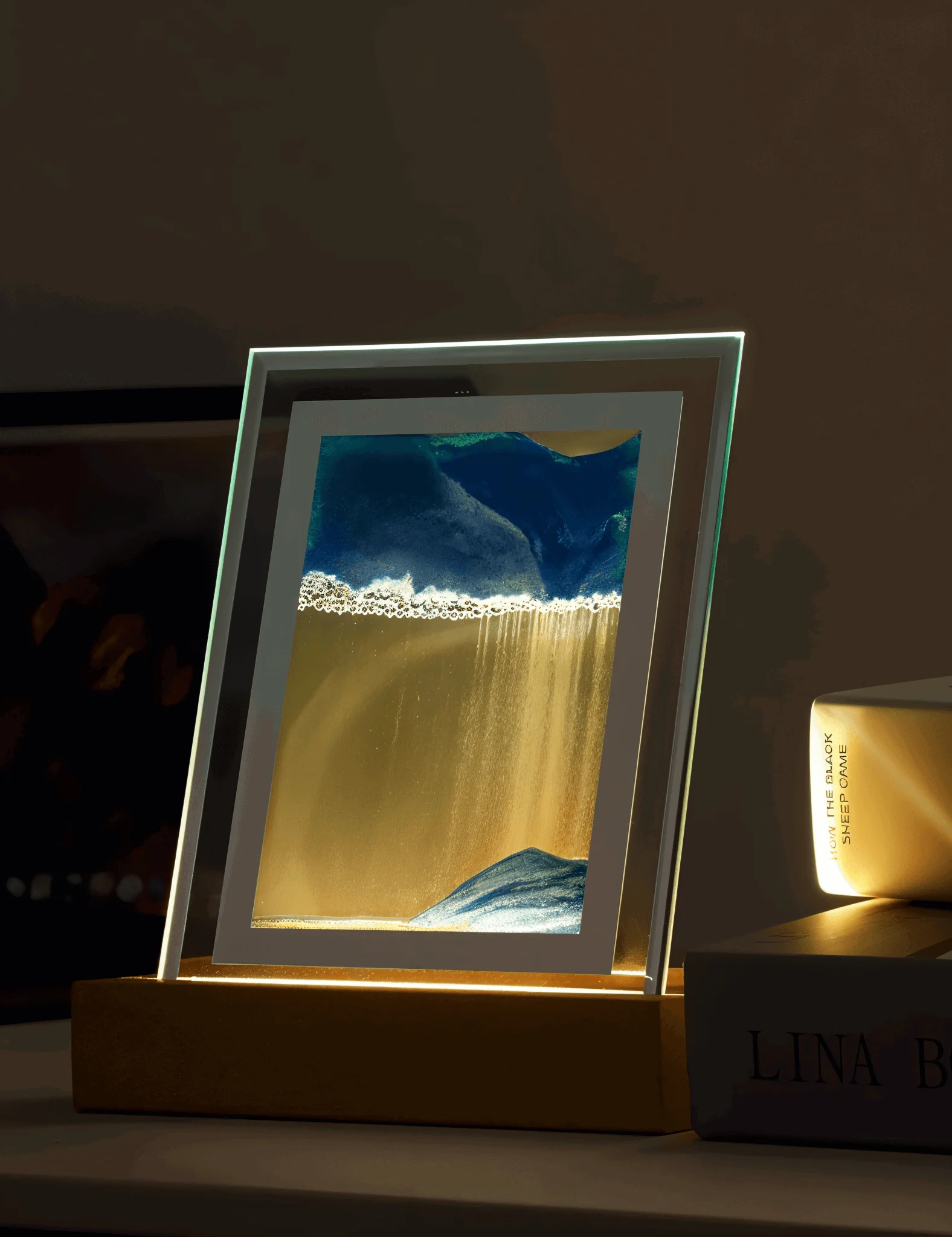 3DFlow Night Light - Creative Frame Quicksand Art Decoration -  - #tag1#