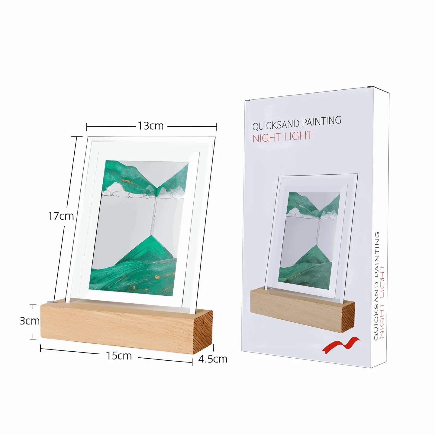 3DFlow Night Light - Creative Frame Quicksand Art Decoration -  - #tag1#