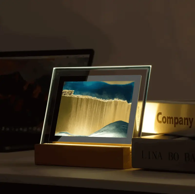 3DFlow Night Light Creative Frame Quicksand Art Decoration tag1