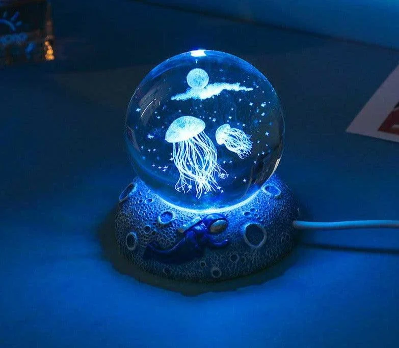 3D Astronaut Galaxy Globe Lamp -