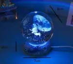 3D Astronaut Galaxy Globe Lamp
