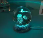 3D Astronaut Galaxy Globe Lamp