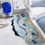 3D Beach Wave Rug