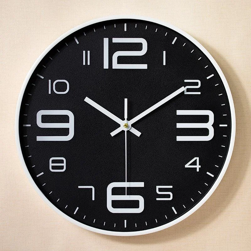 3D Big Numbers Silent Wall Clock 12 Inches -