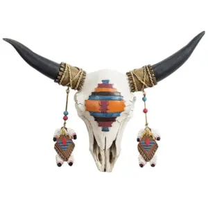 3D Bull Head Statue
