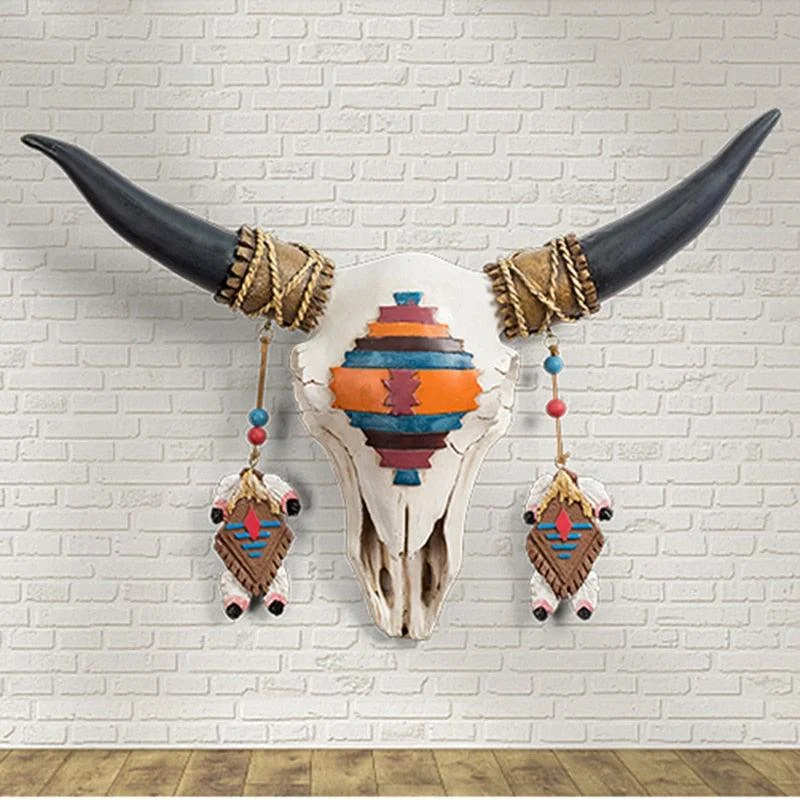 3D Bull Head Statue -