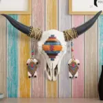 3D Bull Head Statue